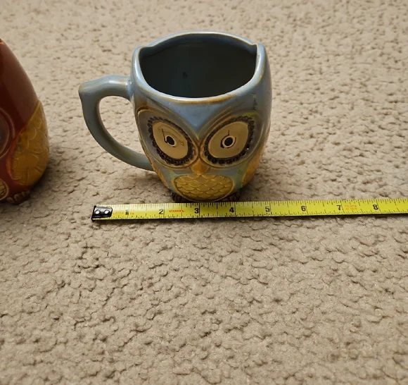 Owl Coffee Mugs | Two Ceramic Mugs - Picture 4 of 6
